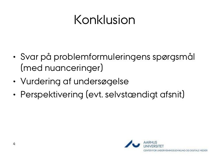 hvad er en konklusion hvad er en konklusion